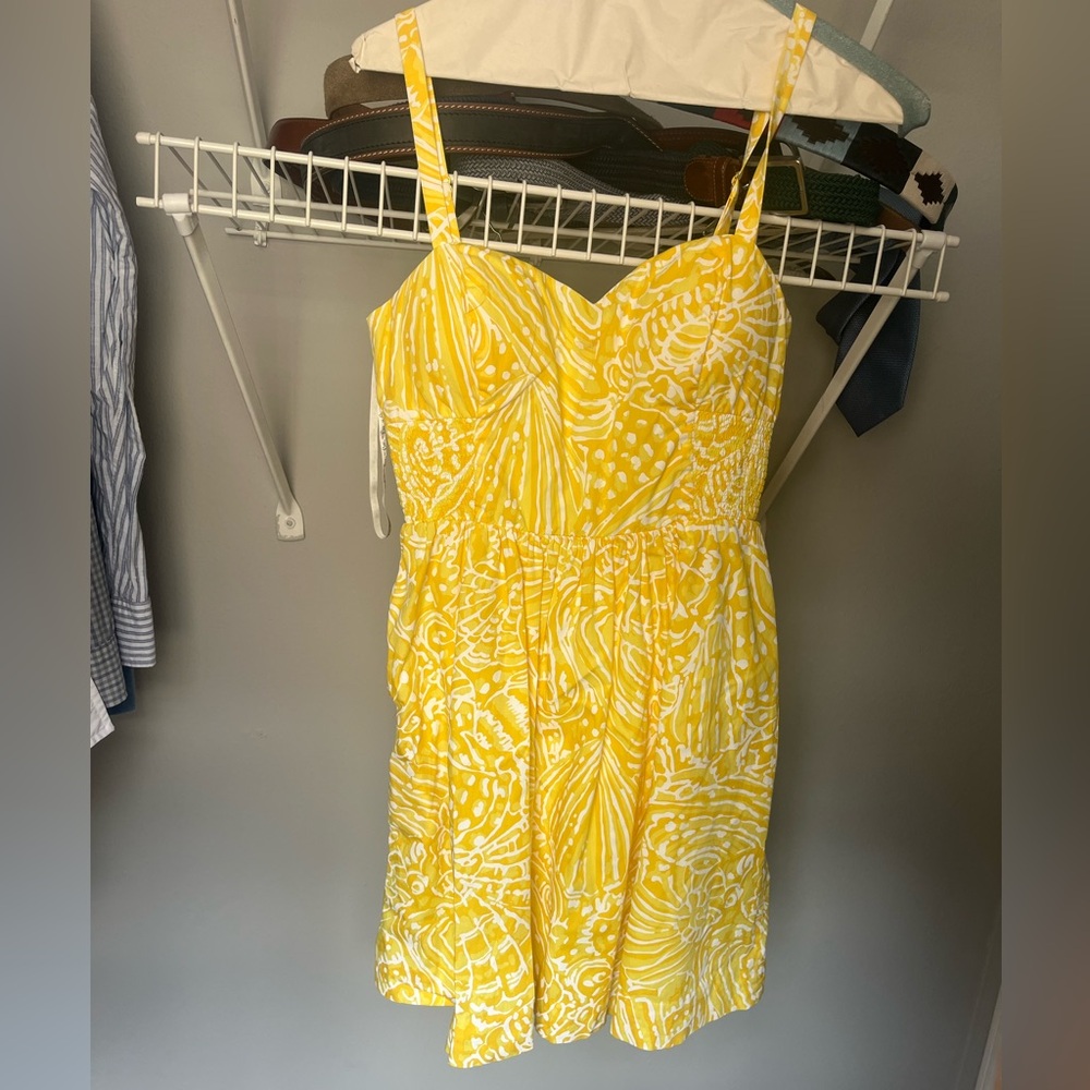 Lilly Pulitzer yellow sundress